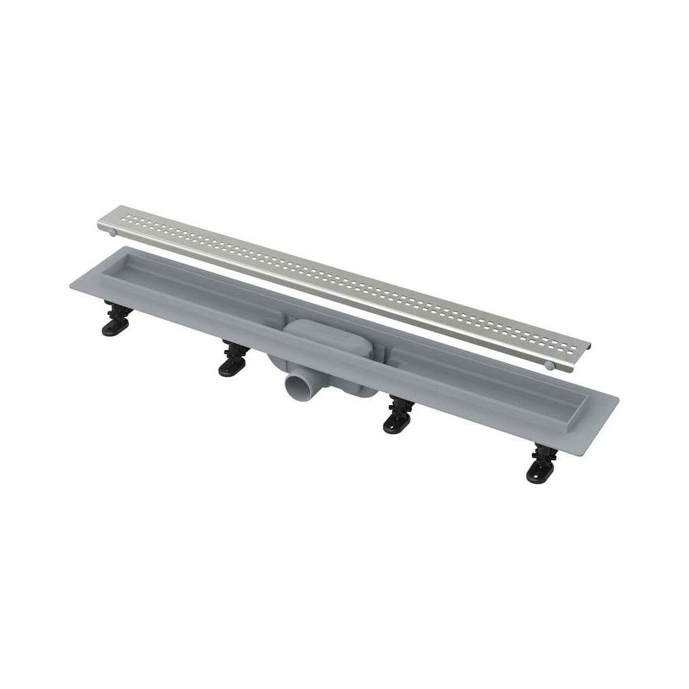 Изображение товара Душевой лоток Alcadrain Simple с перфорированной решеткой и порогами AG100201850