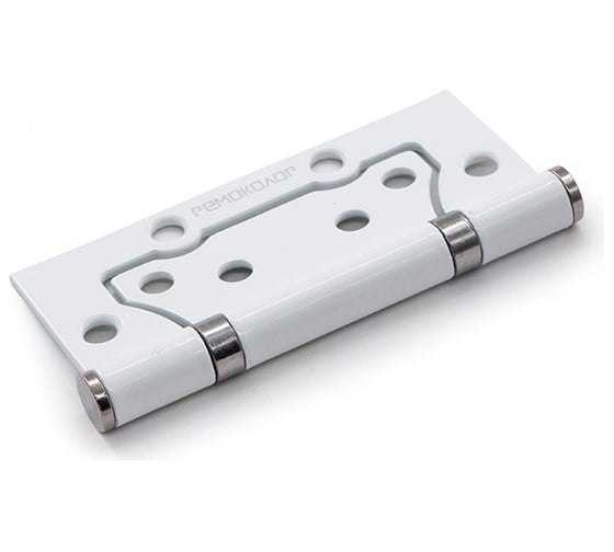 Изображение товара Дверная петля РемоКолор WW, белый, 100x75x2,5 мм 41-5-006