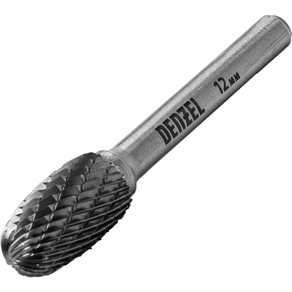 Изображение товара Бор-фреза по металлу твердосплавная овальная тип E 12 мм Denzel 72038