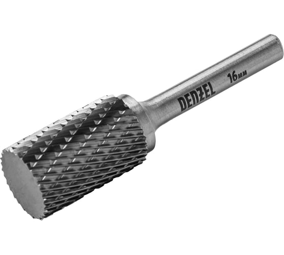 Изображение товара Бор-фреза по металлу твердосплавная цилиндрическая, тип A, 16 мм Denzel 72013
