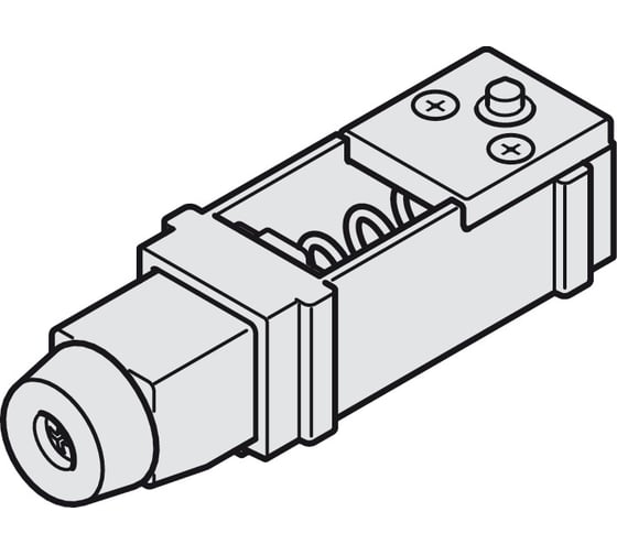 Изображение товара Упорный демпфер Hafele D-Li11 80 кг, темно-серый 940.42.071