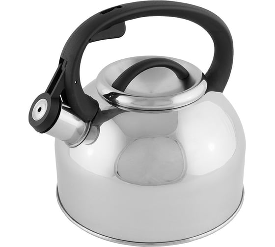 Изображение товара Чайник из нержавеющей стали со свистком Mallony Arte зеркальная полировка, 2.5 л 005177