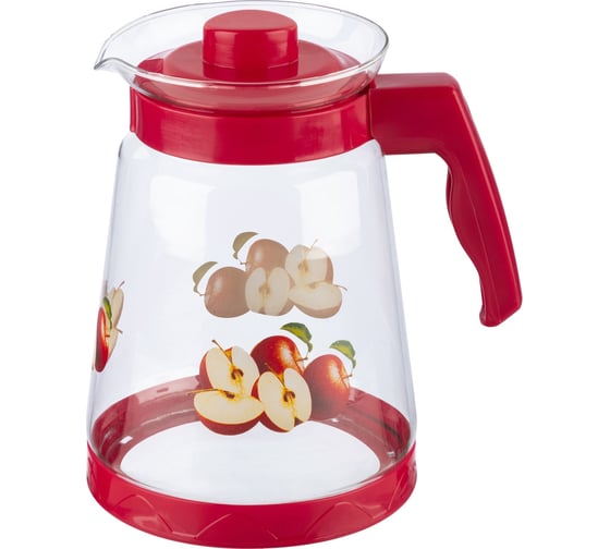 Изображение товара Кувшин из жаропрочного стекла с пластик ручкой Mallony PENTOLA-2500 2.5 л 910118