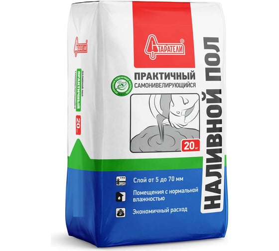Изображение товара Наливной пол Старатели Практичный самонивелирующийся 20 кг 3277/3448