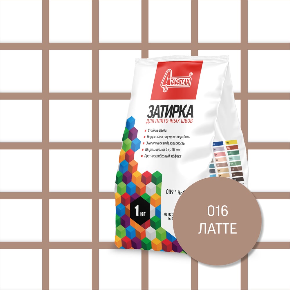 Изображение товара Затирочная смесь для плиточных швов Старатели 1 кг латте