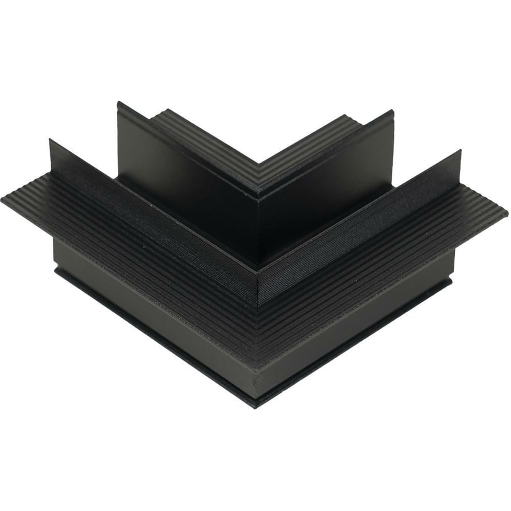 Угловой L-образный соединитель для встраиваемых треков LOFT IT, цвет черный