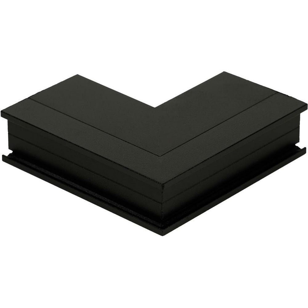 Угловой L-образный соединитель для накладных треков LOFT IT, цвет черный
