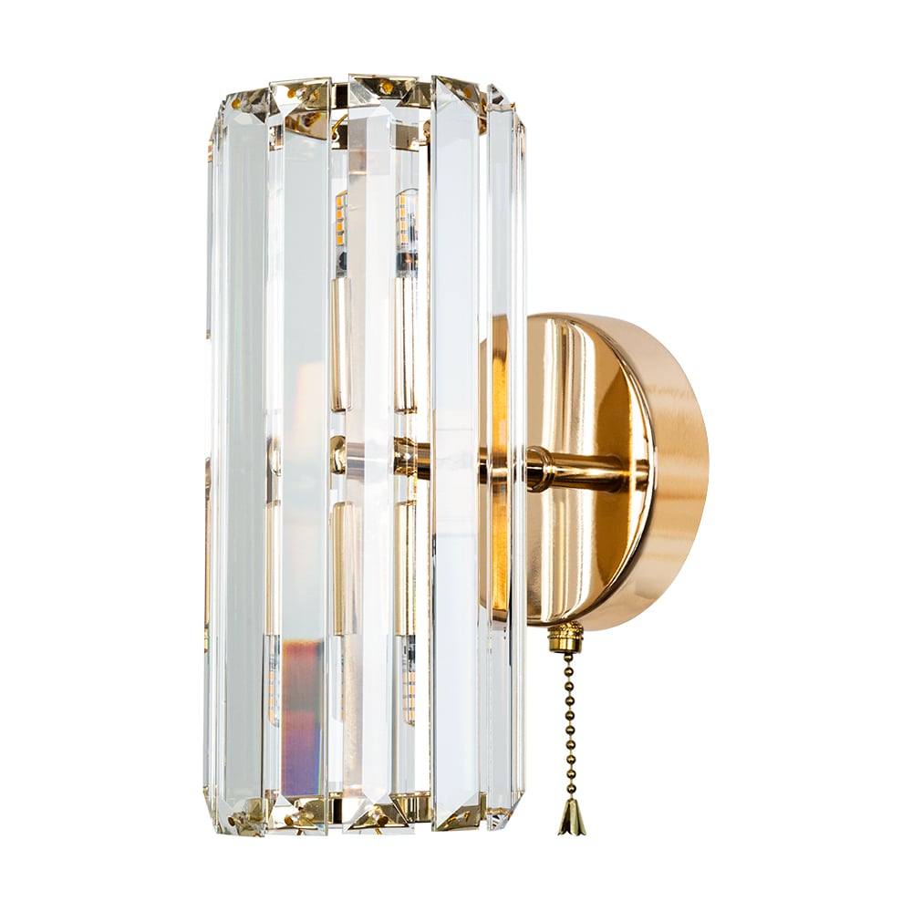 Изображение товара Настенный светильник ARTE LAMP A1049AP-2GO с хрустальным плафоном