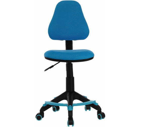 Изображение товара Детское кресло Бюрократ KD-4-F голубой TW-55, крестовина пластик, подставка для ног 1074959