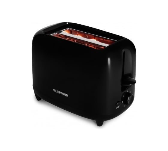 Изображение товара Тостер Starwind ST7002 700 Вт, черный, 1 шт в упаковке 1211564