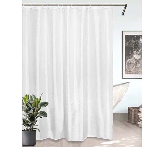 Изображение товара Штора Bath Plus 180x200 dobby star SK-01