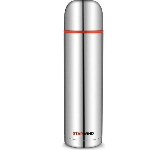 Изображение товара Термос Starwind 20-1200 1.2л, серебристый/красный 1779937
