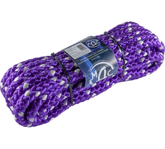 Изображение товара Полипропиленовый плетеный шнур ТОРГОВО-ПРОИЗВОДСТВЕННАЯ КОМПАНИЯ МДС 18 мм, 8-ми прядный, 10 м 7930050322100