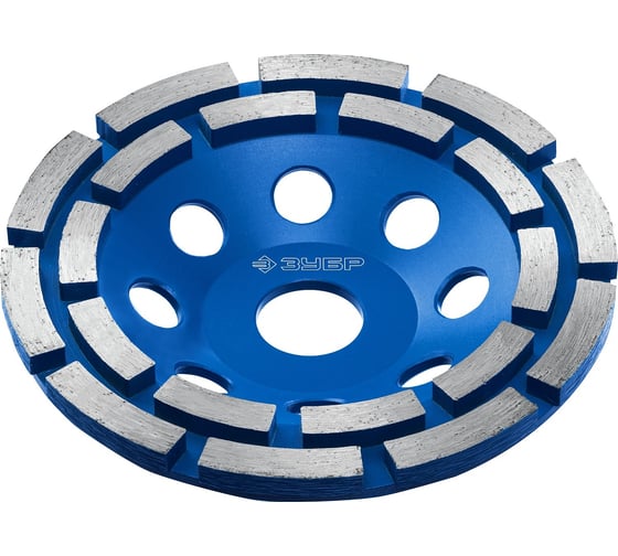 Изображение товара Двухрядная алмазная чашка ЗУБР Профессионал 125 мм 33372-125_z01