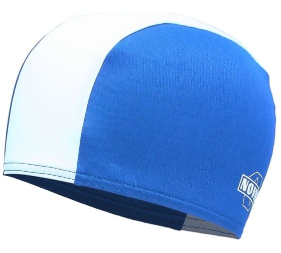 Изображение товара Шапочка для плавания ATEMI NOVUS NPC-31, полиэстер, синий/белый 00-00001511