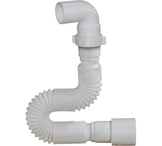 Изображение товара Гибкая труба ORIO 40x40/50 угловая 90 максимальная длина 400 мм  ВС-1001