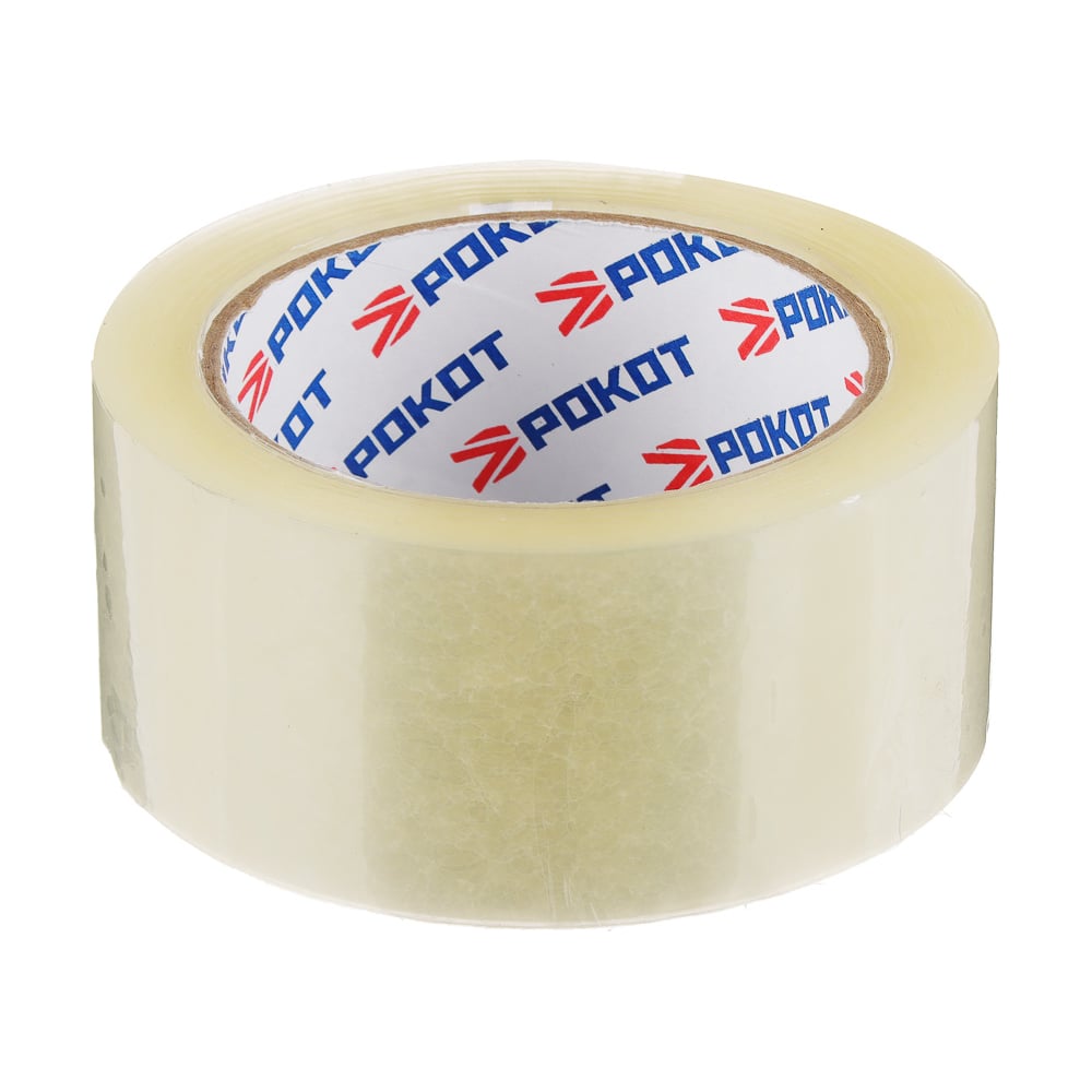 Изображение товара Клейкая лента РОКОТ 95 м 48 мм прозрачная полипропиленовая с синтетическим каучуком