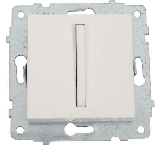 Изображение товара Механизм 1-клавишного выключателя OVIVO узкая клавиша, белый, 610-000201-200