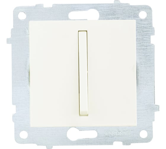 Изображение товара Механизм 1-клавишного выключателя OVIVO узкая клавиша, крем, 610-000202-200