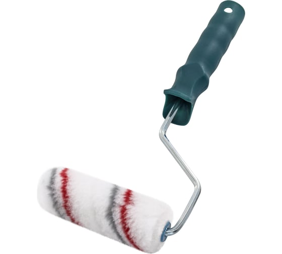 Изображение товара Малярный мини-валик РемоКолор "Мультиколор" с рукояткой, ось 6 мм, D 15 мм, 100 мм 06-1-626