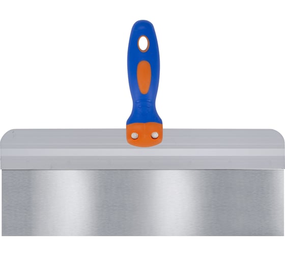 Изображение товара Фасадный шпатель РемоКолор "GRAND" прямой, нержавеющая сталь AISI430 0,4/0,42 мм, высота лезвия 100 мм, 350 мм 12-9-435