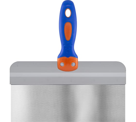 Изображение товара Фасадный шпатель РемоКолор "GRAND" прямой, нержавеющая сталь AISI430 0,4/0,42 мм, высота лезвия 100 мм, 300 мм 12-9-430