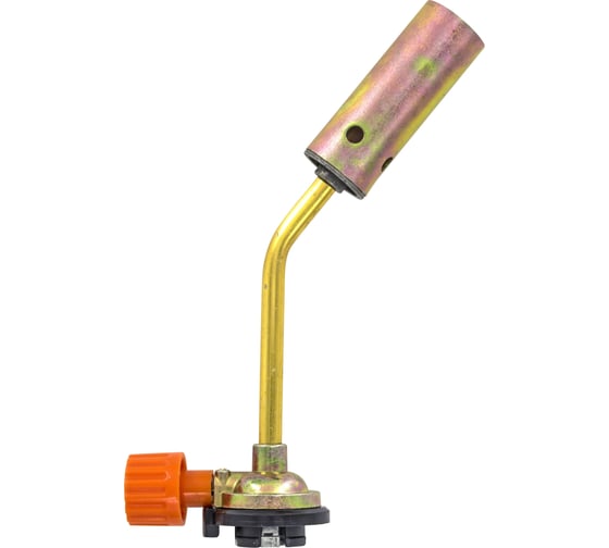 Изображение товара Газовая горелка РемоКолор на бутановый баллон, сталь, латунь, ABS-пластик, пламя 1300, 70x200 мм 73-0-014