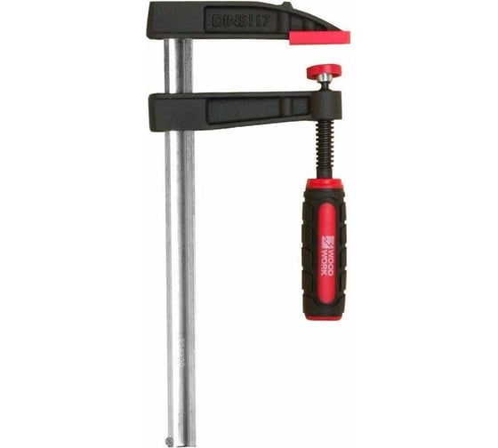 Изображение товара F-образная струбцина WOODWORK 200x80 мм, усилие прижима 270 кг DIN5117 FCB-2080