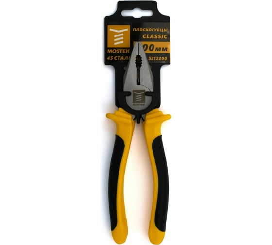 Изображение товара Плоскогубцы MOSTEK Classic комби 160 мм, двухкомпонентная рукоятка 5212160