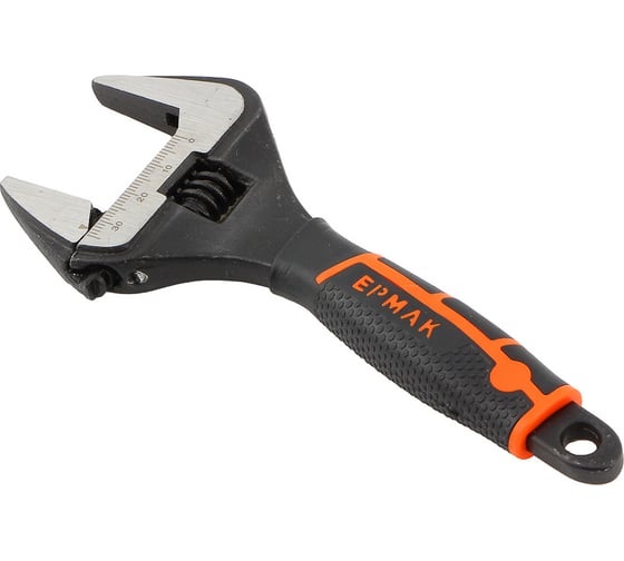 Изображение товара Разводной ключ ЕРМАК с удлиненными тонкими губками 250мм 655-087