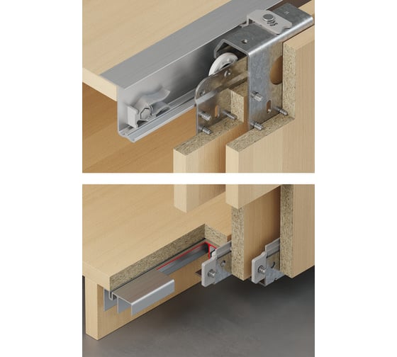 Изображение товара Нижний упор с демпфером Hafele Hangroller 50 50A 400.58.011