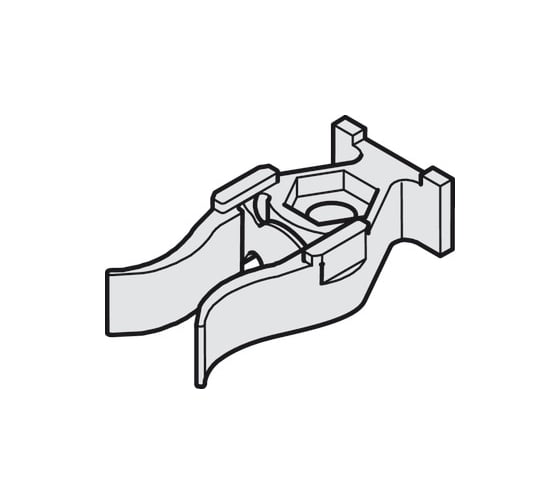 Изображение товара Концевой упор двери пластик Hafele Hangroller 50 400.58.002