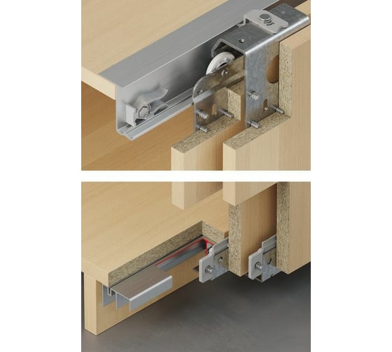 Изображение товара Крепеж для направляющего элемента Hafele Hangroller 50 50A серый, пластик 400.58.060