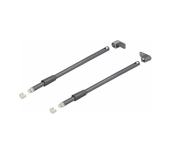 Изображение товара Комплект продольных ограждений Hafele рейлинги, 350 мм, серый металлик 553.59.202