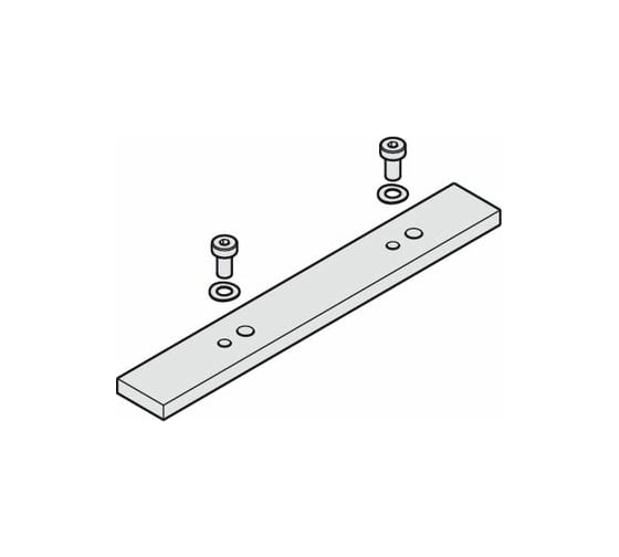 Изображение товара Соединительная планка Hafele ходовой профиль Fold Concepta 25, алюминиевый 408.30.400