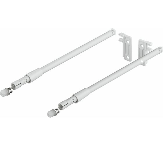 Изображение товара Комплект рейлингов для прикручивания к фасаду Hafele 454 мм, белый 558.48.715