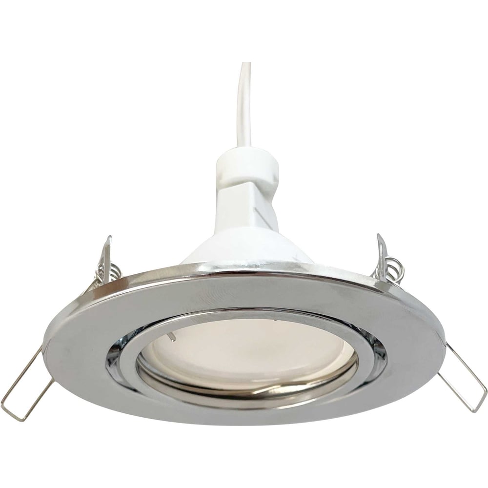 Изображение товара Встраиваемый поворотный светильник truEnergy GU5.3 35W сталь хром IP20 D90