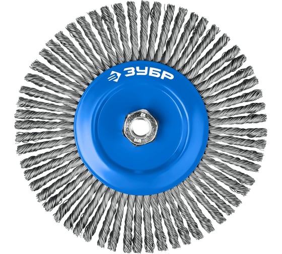 Изображение товара Дисковая щетка для УШМ ЗУБР Профессионал 200 мм, М14, плетеные пучки стальной проволоки 0.5 мм 35192-200_z02