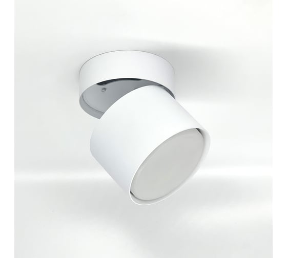 Изображение товара Накладной поворотный светильник truEnergy gx53 d82xh80мм ip20 белый/алюминий 21005