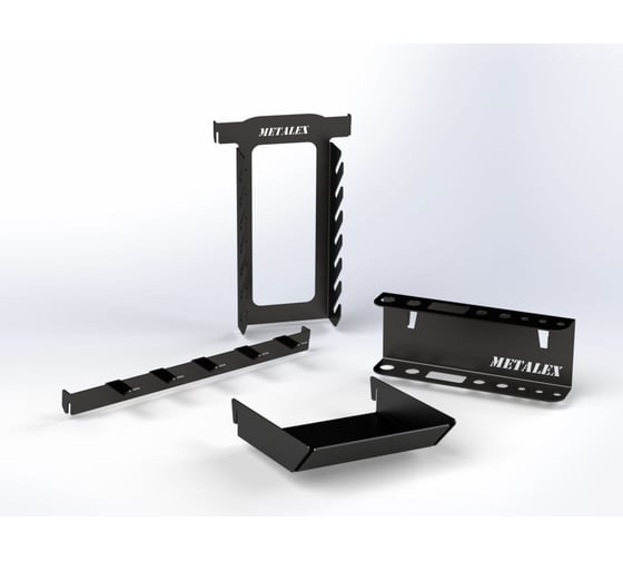 Изображение товара Набор аксессуаров для перфопанели ООО Металекс Metalex черный ACNPRCH