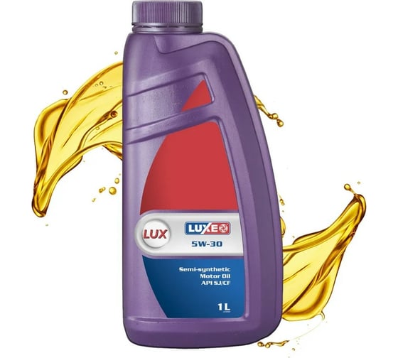 Изображение товара Моторное масло LUXE Люкс 5w30, sj/cf, полусинтетическое, 1 л 103