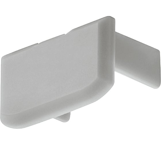 Изображение товара Заглушка на алюминиевый профиль Hafele пластиковый, серебристый 833.72.852