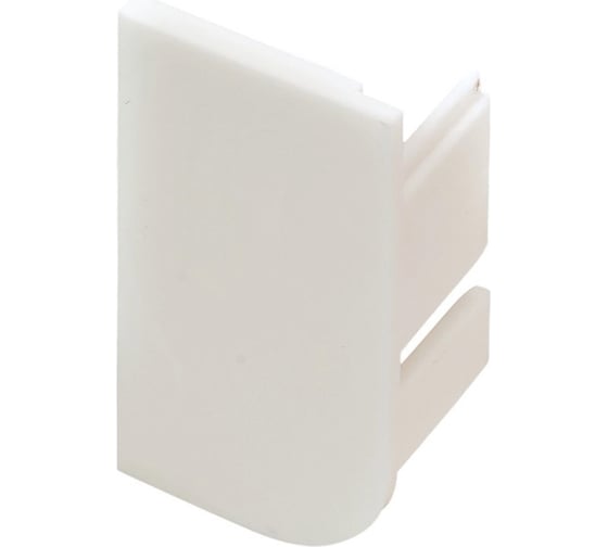 Изображение товара Заглушка Hafele торцевая для одинарного профиля, пластик, белый, правый 126.37.977