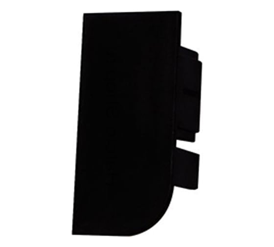 Изображение товара Заглушка Hafele торцевая для одинарного профиля, пластик, чёрный, правая 126.37.937