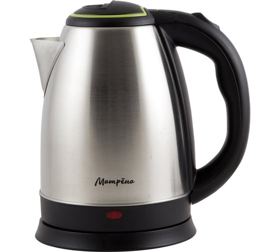 Изображение товара Электрический чайник Матрёна MA-001 1.8 л, металл, зеленая крышка 005458