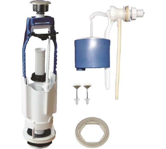 Изображение товара Комплект арматуры в бачок GRIALE аб 68.54.14 однорежимный с боковым подключением А105.54.14.3