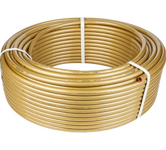 Изображение товара Труба из сшитого полиэтилена ESSAN СТ GOLD EVOH PEX-b 16x2.2, золотой, 200 м ГОСТ32415-2013 13021993