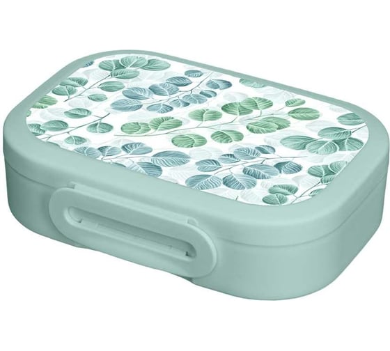 Изображение товара Ланч-бокс Phibo с декором madre terra, 180x130x50 мм, 0.98 л, светло-голубой 434219931