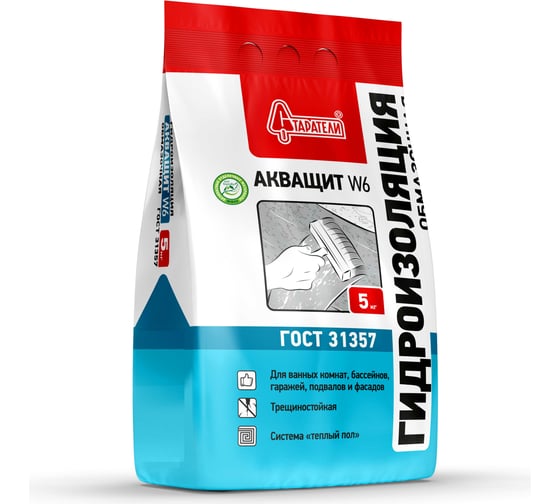Изображение товара Гидроизоляция Старатели АкваЩит W6 5 кг 3277/3553