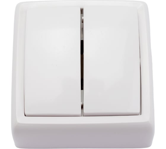 Изображение товара Выключатель ООО МПО Электротехника открытой установки 2 клавишный 1484